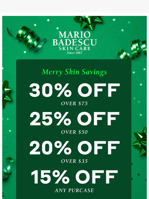 Spoil Your Skin 💚 Save up to 30% Sitewide