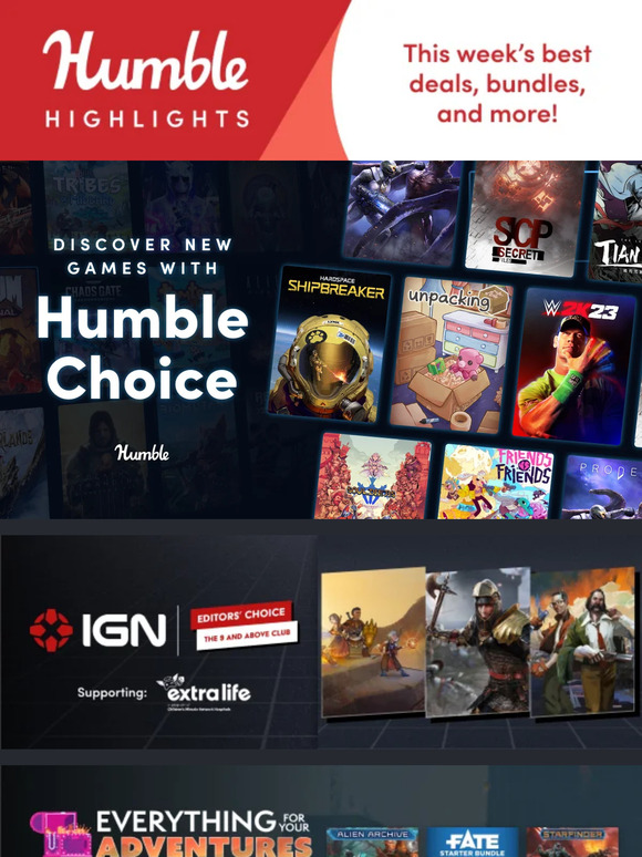 Humble Choice Bundle November 2023 - Get WWE 2K23, Unpacking and more for  just £9, Gaming, Entertainment