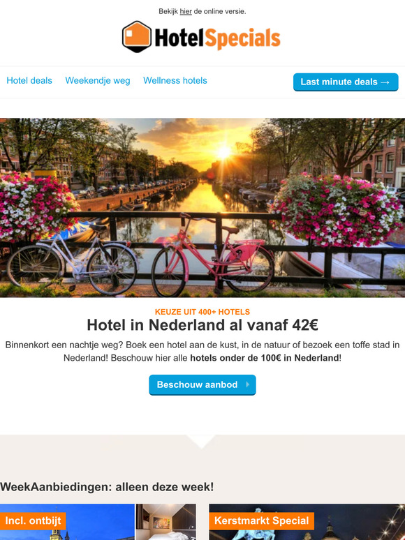 V.a. 42€ slaap je al in Nederland!