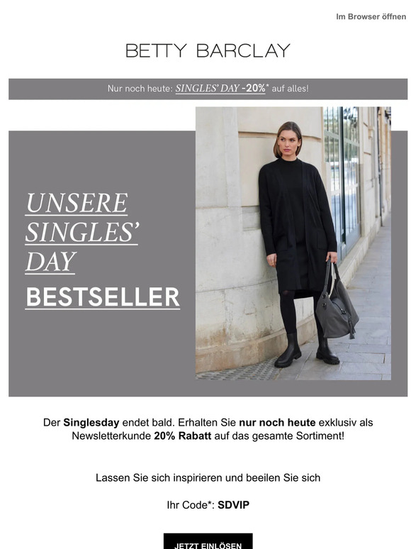 Nur noch heute: Unsere Singleday-Bestseller - 20% Rabatt sichern