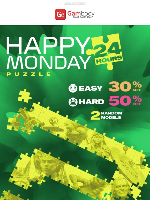 🧩 Happy Monday puzzles with up to 50% discount!