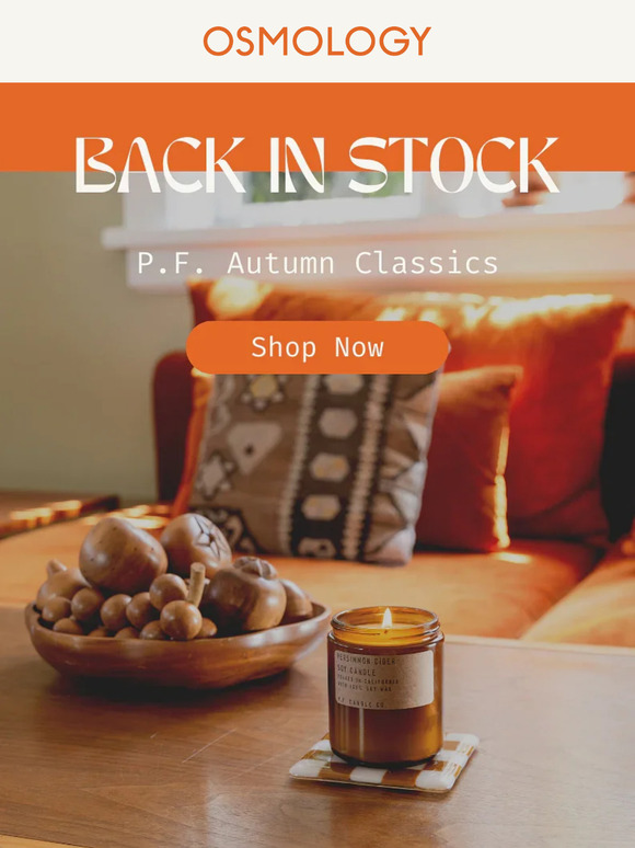 P.F. Candle Co's Fall Favourites Are Back