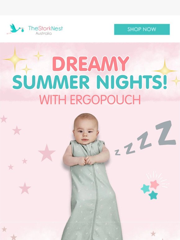 ErgoPouch: Where bub's summer slumber becomes a breeze!
