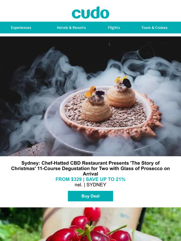 Sydney: nel. 11-Course Degustation w. Prosecco for Two