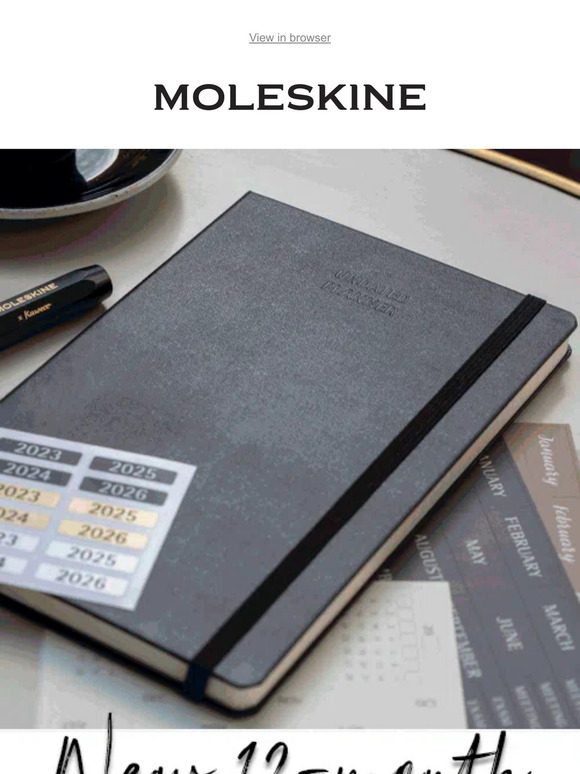 Moleskine NEW 12Month 2024 planners now in! Milled