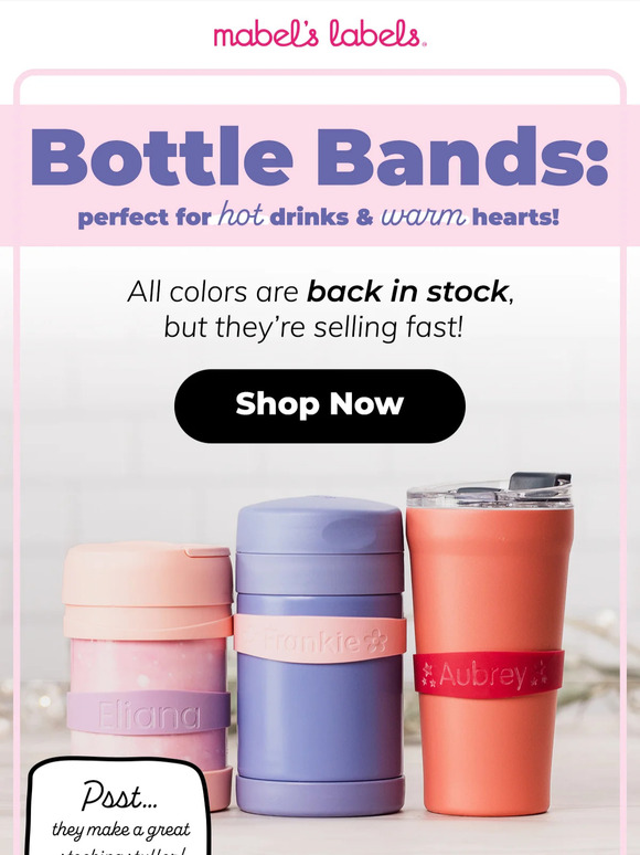 Water Bottle Bands for everyone on your list