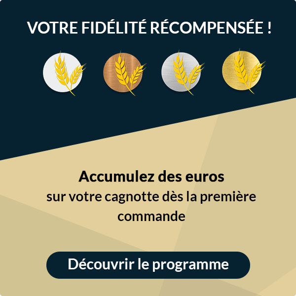 Programme Fidélité: accumulez des euros dès la première commande