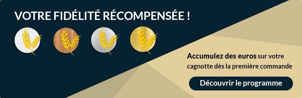 Programme Fidélité: accumulez des euros dès la première commande