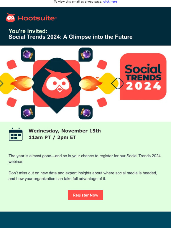 HootSuite Social Media Dashboard You are invited to our Social Trends