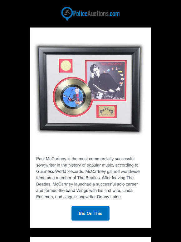 Celebrating Paul McCartney With Music Memorabilia