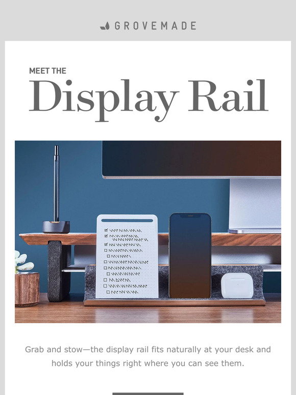Grovemade: Meet the Display Rail | Milled
