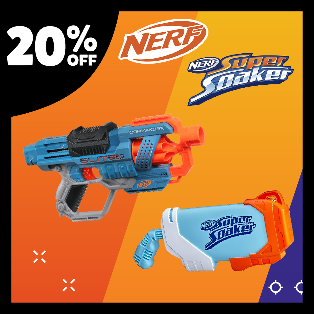 20% OFF NERF SUPER SOAKER