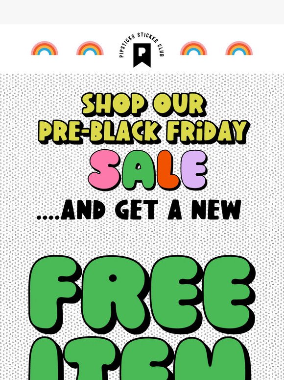 🎉 LIVE! Pre-Black Friday Sale! 🌟