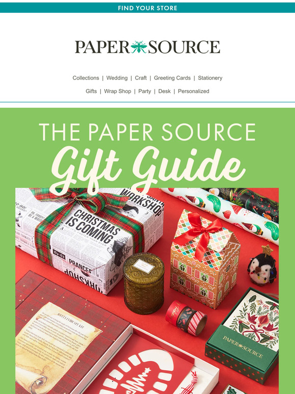 paper source Only Festive Finds Inside! Introducing the Paper Source