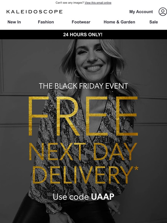 24hrs Only! Free Next Day Delivery!