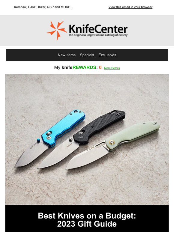 KnifeCenter Best Knives on a Budget 2023 Gift Guide Milled