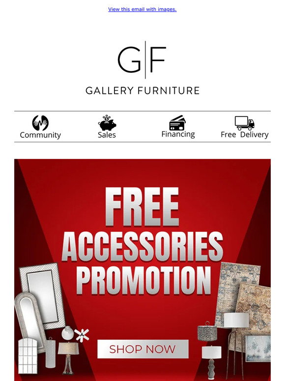 Gallery Furniture Discover Deals at Our Accessory Sale! Milled
