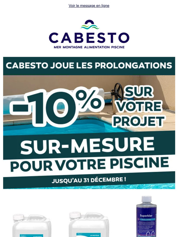 Cabesto fête les prolongations: 10% de remises sur votre projet sur mesure chez Cabesto