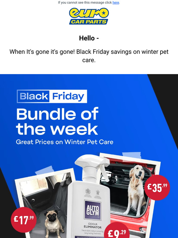 Hey — Our Black Friday Deals Will Drive You Wild! Up To 30% Off Car Parts!