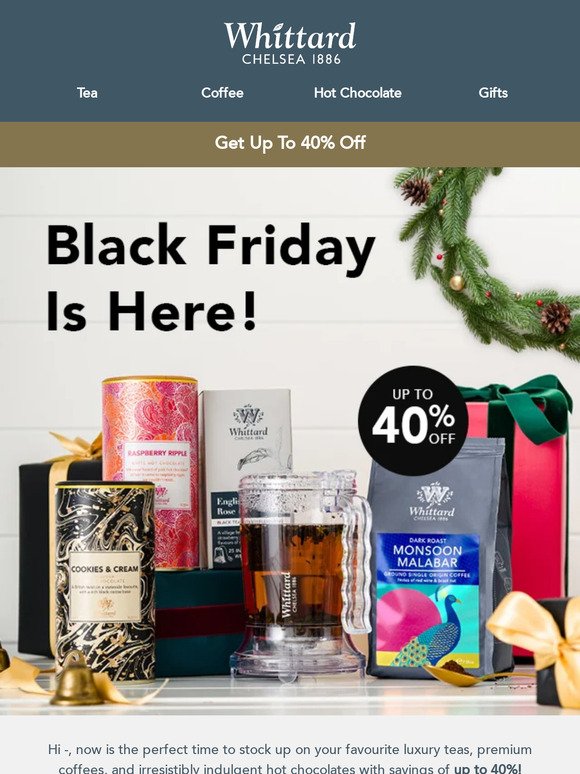 Black Friday Sale: Up To 40% Off!