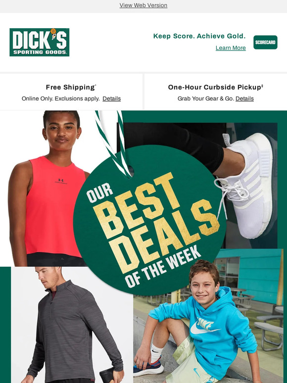 Dick's Sporting Goods You need to see this go above and beyond with DICK'S Sporting Goods