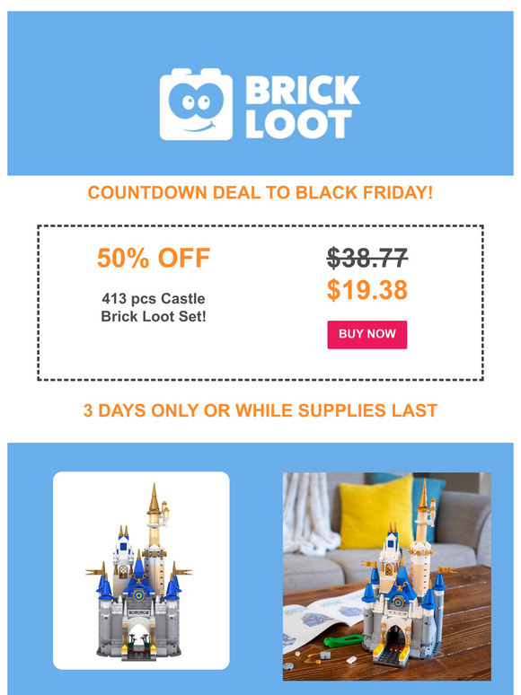 50% OFF CASTLE BRICK SET