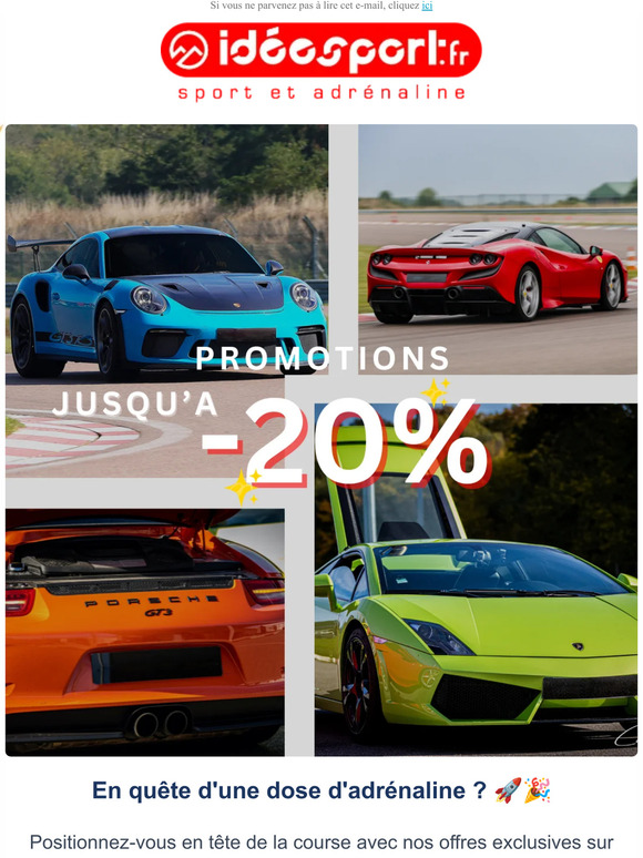 Découvrez nos offres promotionnelles sur les stages de pilotage : Vivez l'adrénaline à petits prix 💥 🎉