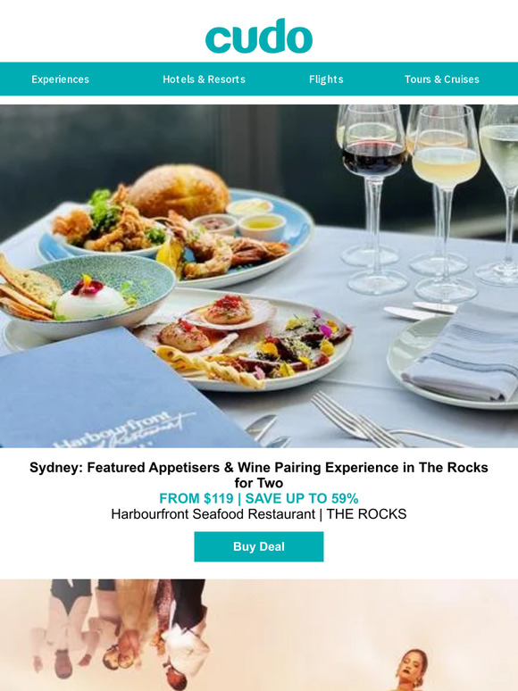 Sydney: Appetisers + Wine Pairing Experience for Two