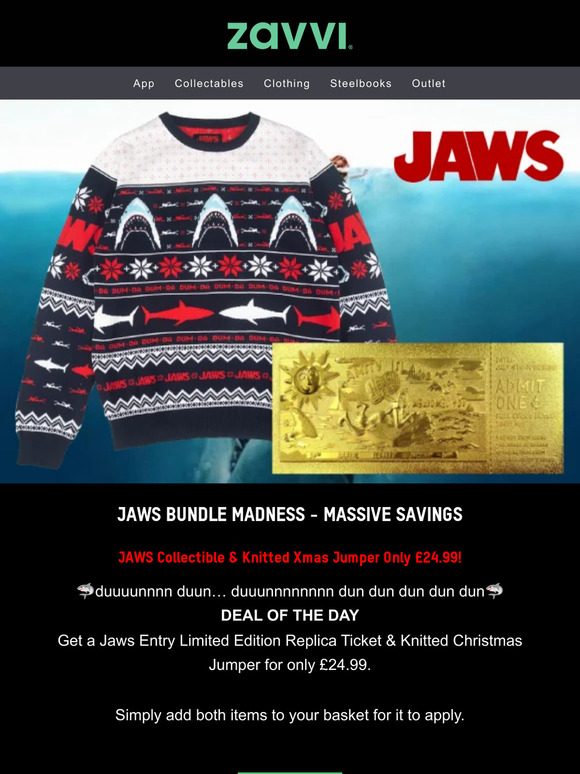 🦈DEAL OF THE DAY! JAWS Collectible Bundle Only £24.99!