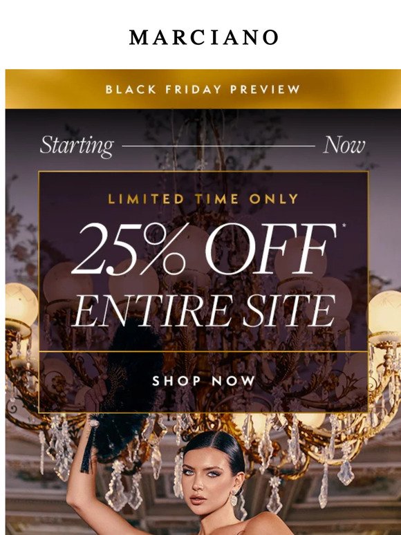 STARTING TODAY—25% Off Entire Site
