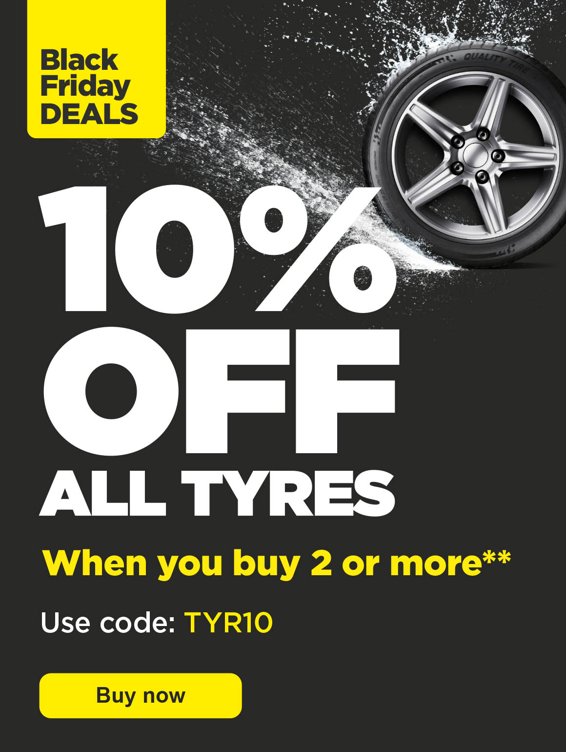 10% Off All Tyres