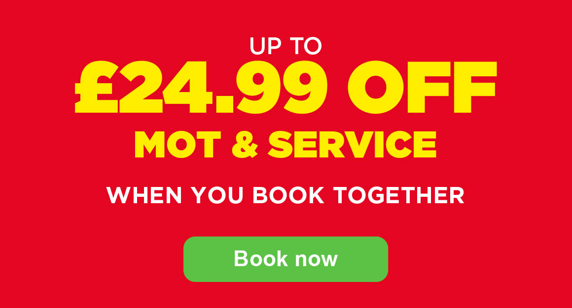 Up To £24.99 Off MOT & Service
