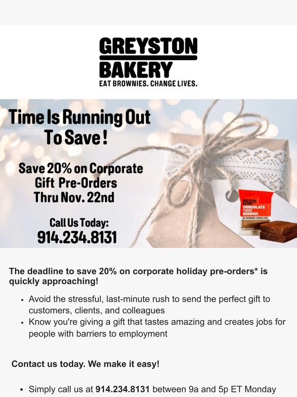 Limited Time: 20% Off Corporate Gift Pre-Orders!