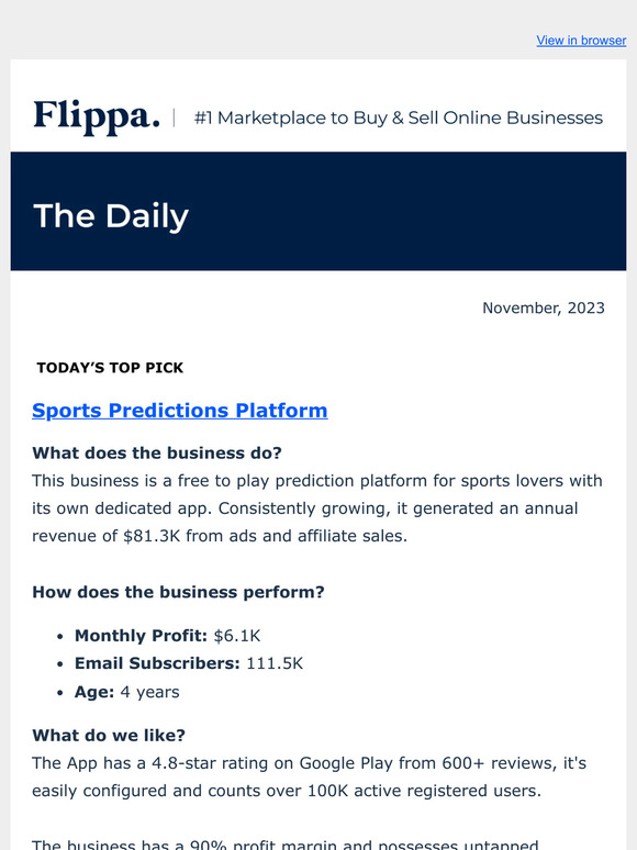 Two in One: Sports Prediction Platform + App