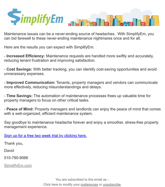 Eliminate Maintenance Hassles Once and for All