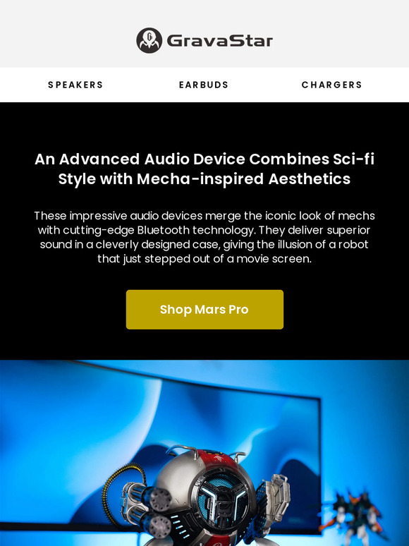 When TWS audio technology is fused with mecha Sci-fi decoration, it becomes...