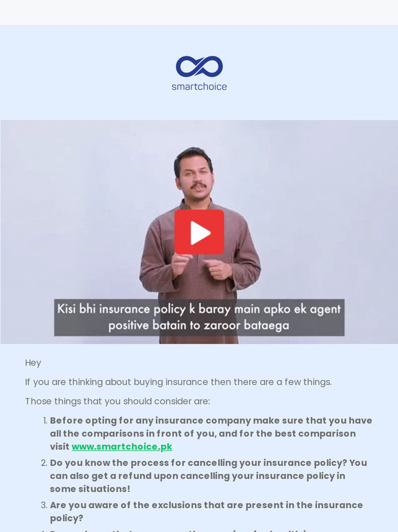 What are things to consider before buying insurance?
