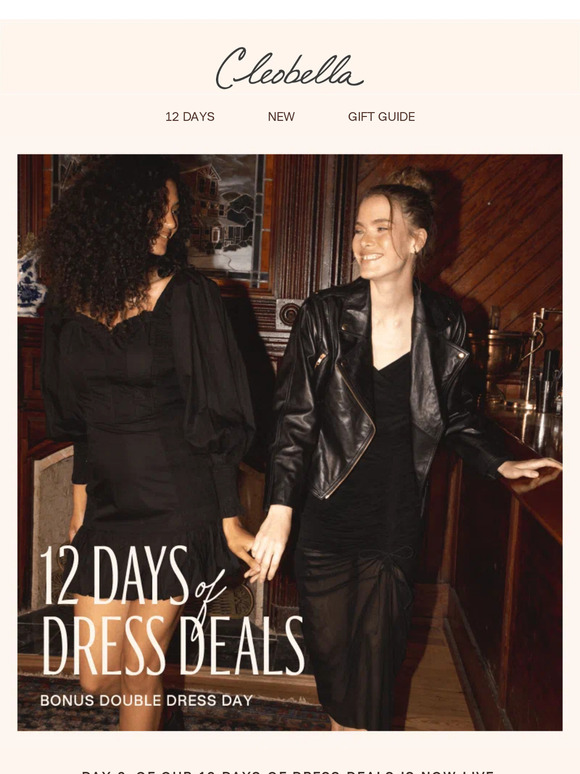 DAY 6: 12 DAYS OF DRESS DEALS — BONUS DOUBLE DRESS DAY! 🖤🖤
