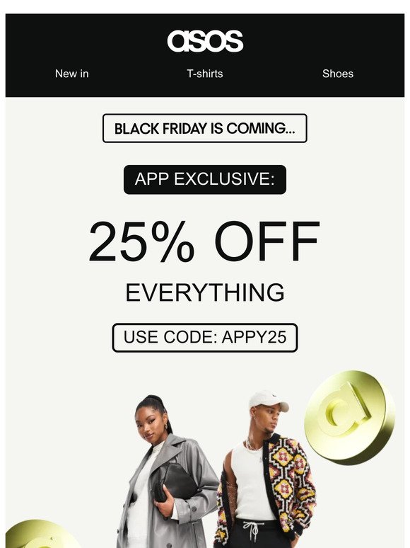 25% off everything 📲