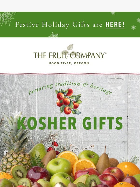 Crisp, Juicy, and Kosher: Discover Our Fruitful Gift Lineup! 🍏