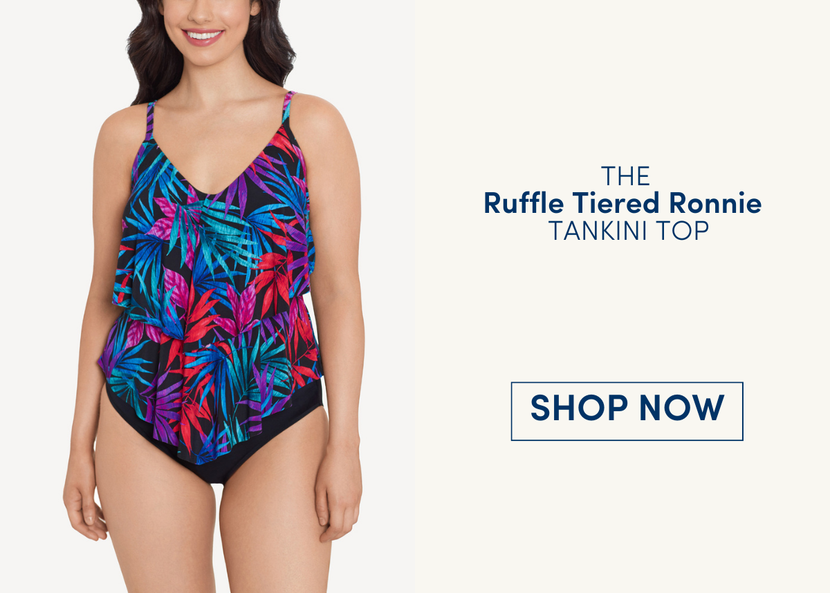 Ruffle Tiered Ronnie Tankini Top