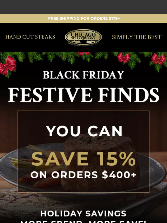 Black Friday Savings Up to 20% Off! 🥩