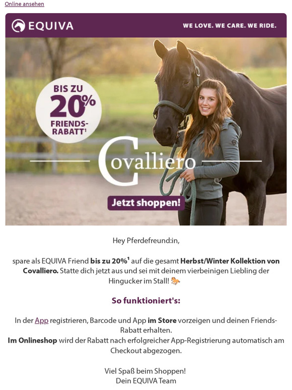 Bis zu 20% auf Covalliero HW 23 🌟