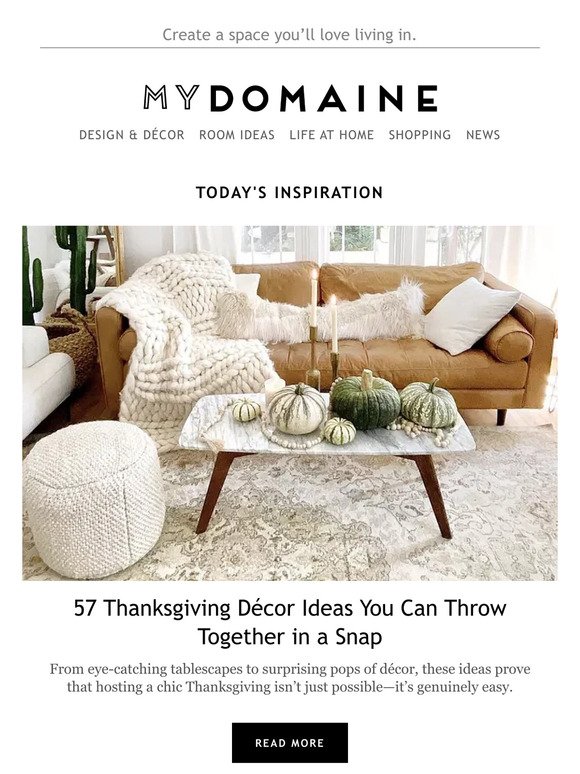 57 Thanksgiving Décor Ideas You Can Throw Together in a Snap
