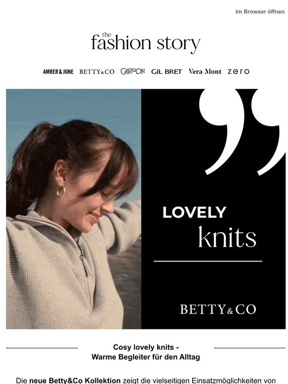 Neue Kollektion Betty&Co: Warm gekleidet für kalte Tage!