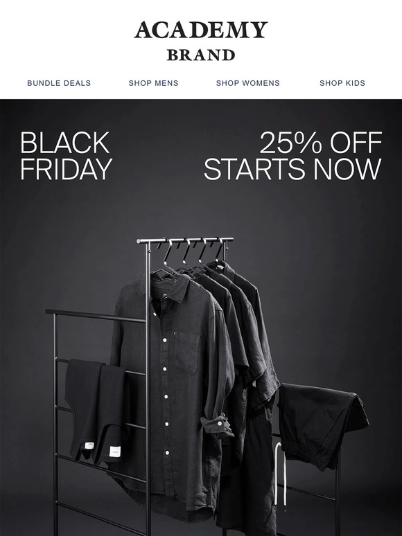 🚨 Black Friday | 25% OFF STARTS NOW
