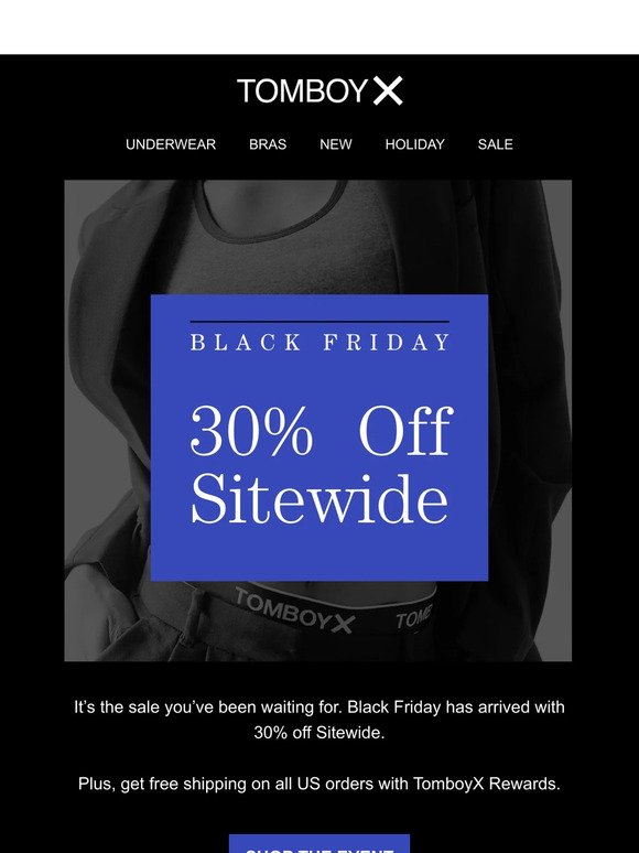 Black Friday Starts Now - Sitewide 30% Off