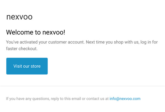 Customer account confirmation