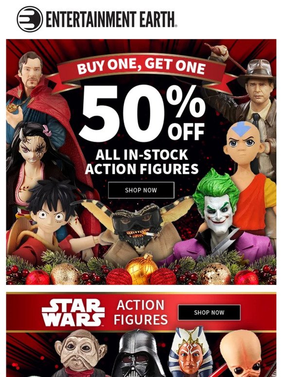 VIP 50% Off BOGO - HUGE Action Figure Sale!