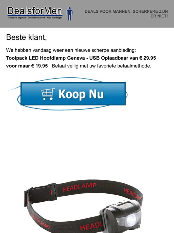 Dagaanbieding van DealsforMen